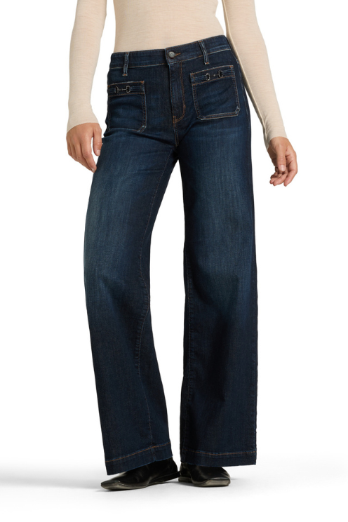 Ada Patched Pocket A-line Jean