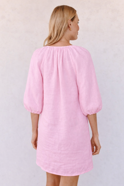 Pullover Puff Sleeve Dress