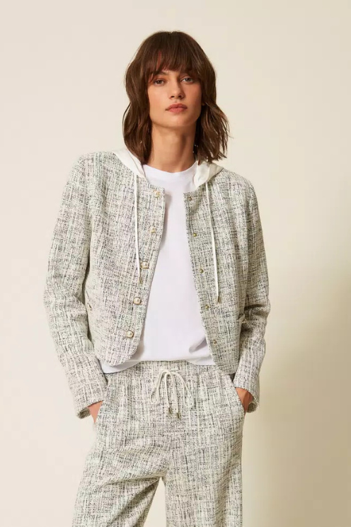 Milano Marled Hooded Knit Jacket