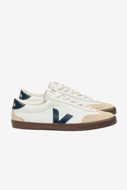 Volley Leather White Nautico Bark