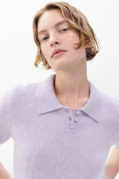 Jada Brushed Cashmere Polo