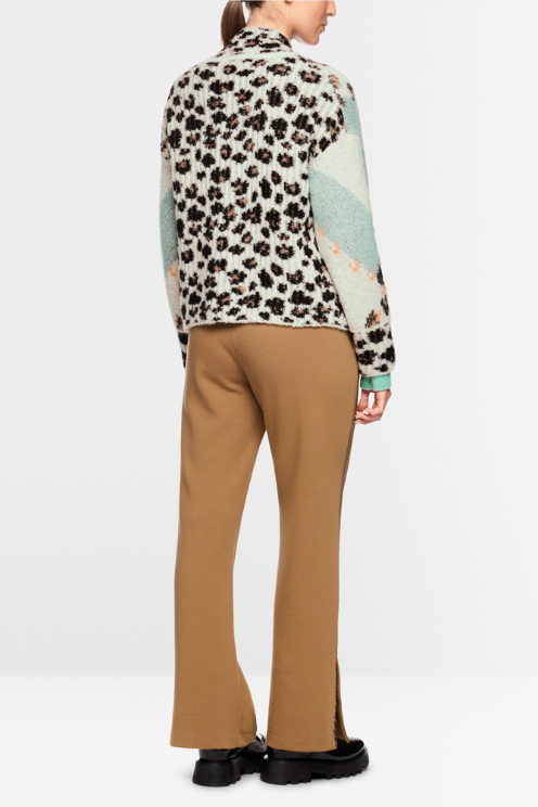 Patterned Open-front Cardi