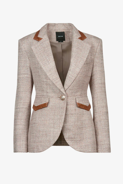 Taupe Tweed Seemed Blazer