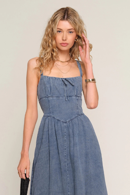 Delcia Washed Denim Dress