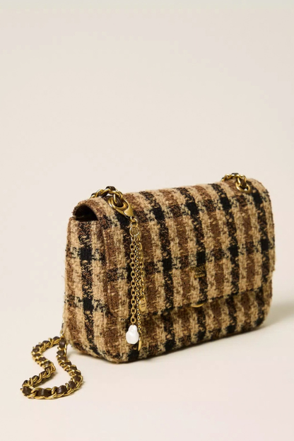 Check Jacquard Shoulder Bag