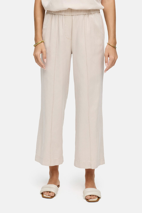 Cropped Wide-leg Trousers