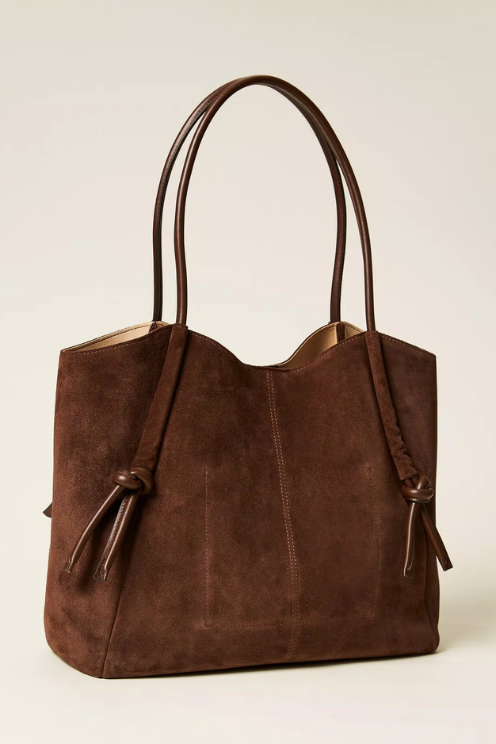 Suede Shopper - Coffee