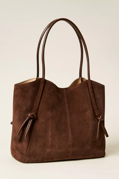 Suede Shopper - Coffee