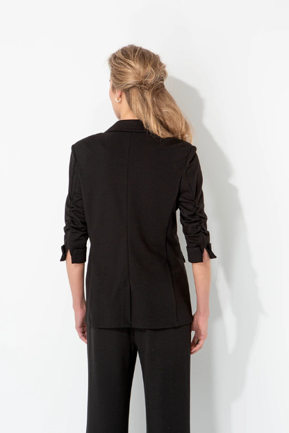 Blazer Cinched Sleeve Jersey Blazer