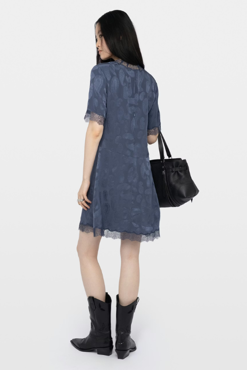 Silk Jacquard Dress