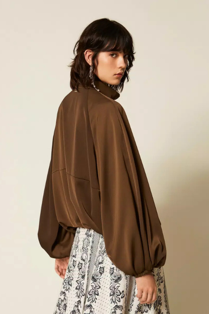 Satin Balloon Jacket