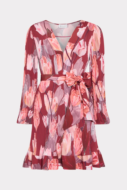 Liv Printed Pleated Dress