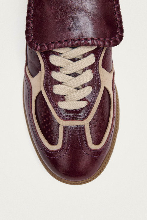Club Patent Deep Burgundy Leather Sneakers