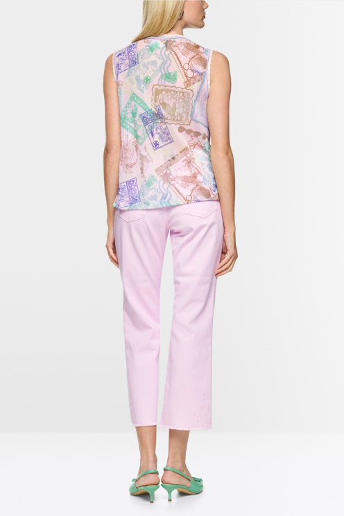 Pastel Stamp Print Tank