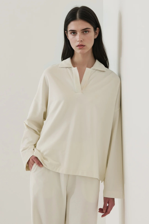 Pima Cotton French Terry Relaxed Polo