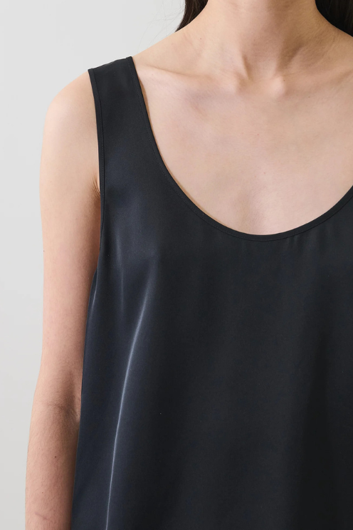 Silk Scoop Neck Tank