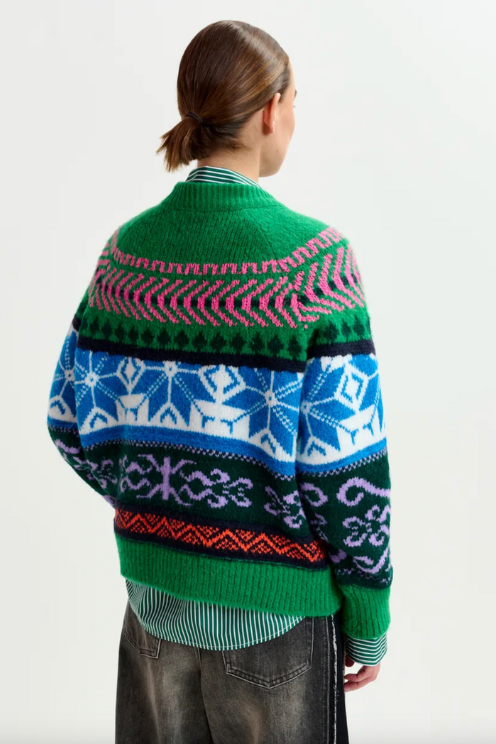 Jacquard Boxy Sweater