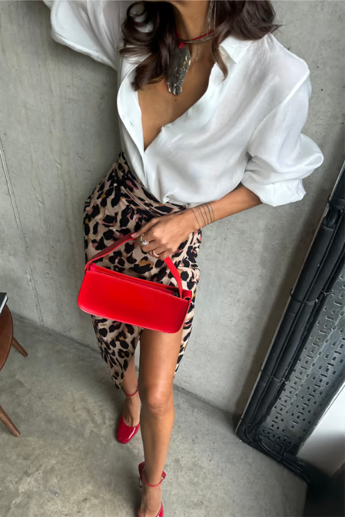Brown Leopard Jaspre Skirt