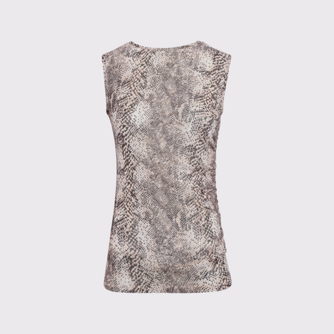 Marc Aurel Mesh Top with Snake Print
