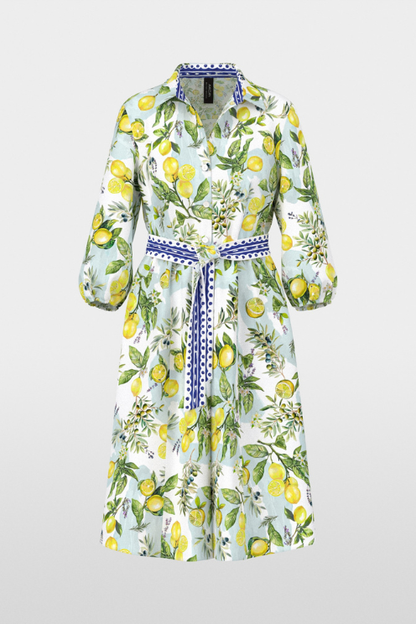 Mediterranean Cotton Midi Dress