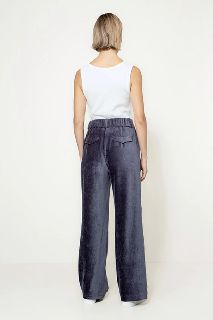 Velvet Cord Wide Leg Pant