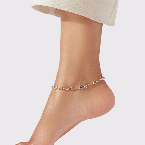 Jenny Bird Dhani Anklet in Silver