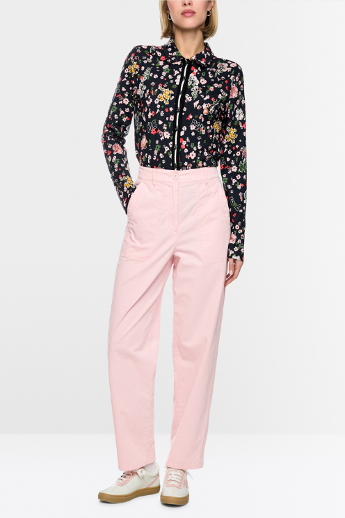 Fitted Floral Modal Blouse