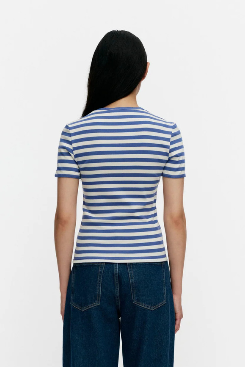 Striped Poppy Tee