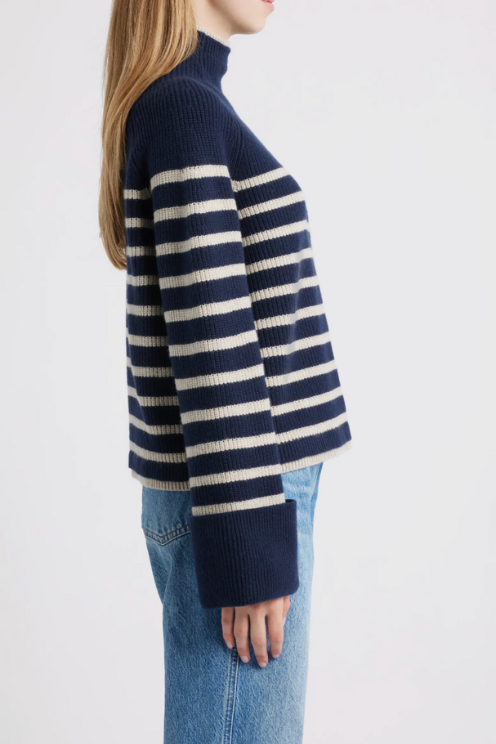 Ilaria Stripe Turtleneck