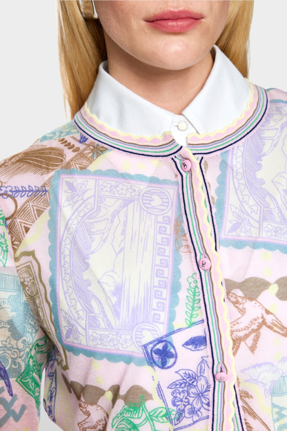 Pastel Printed Cardi