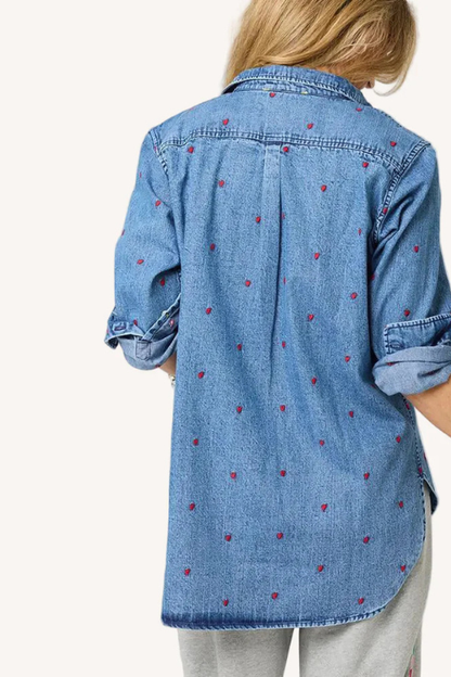 Mia Tiny Hearts Denim Shirt