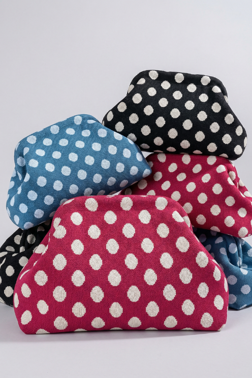 City Girl Pouch Red Polka Dot