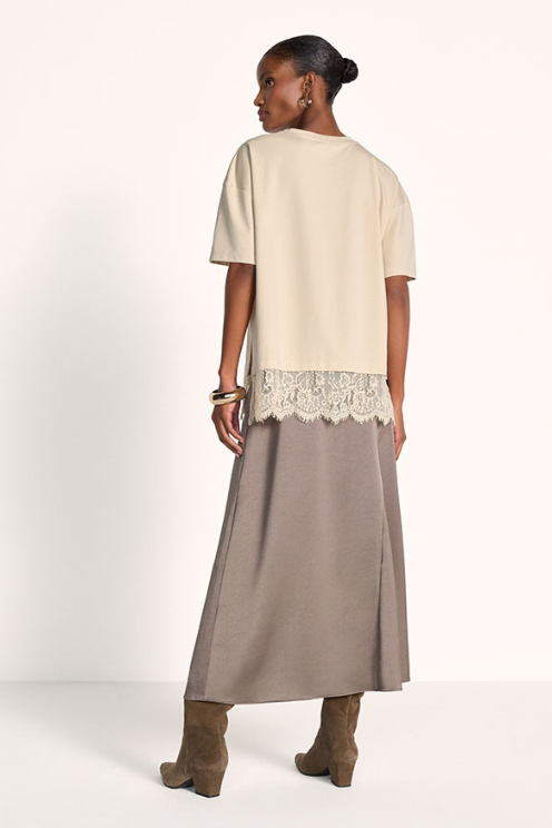 Lace Trim T-shirt