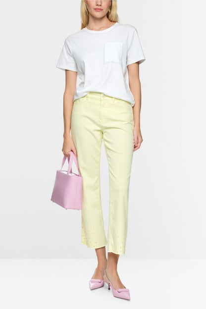 Stretch Cotton Embellished Tee