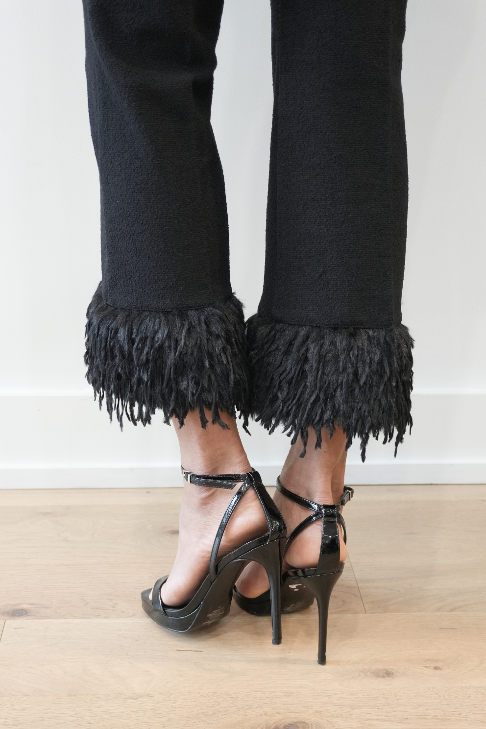 Faith Feather Trim Trousers