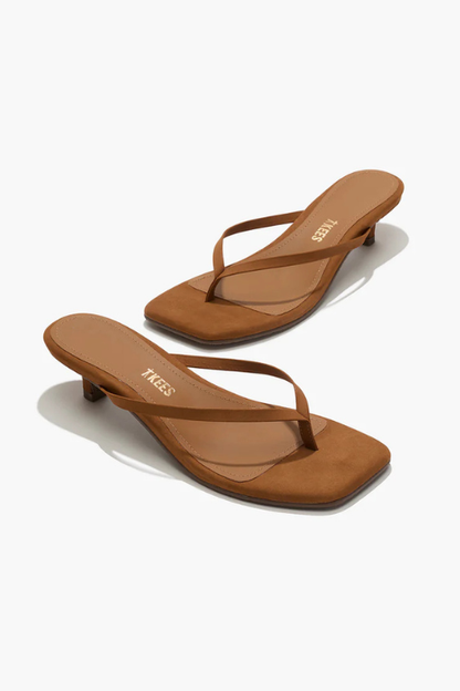 Square Toe Julia Suede Heel