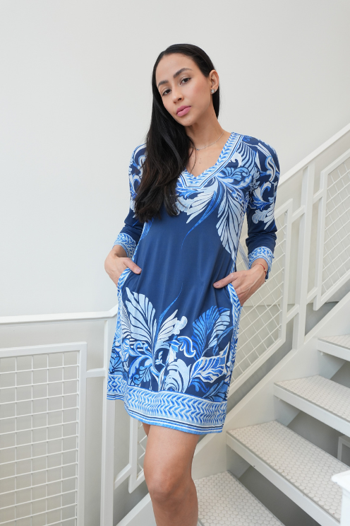 Printed Jersey Dress