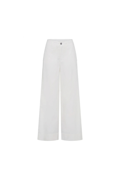 Wide Leg Cotton Trousers