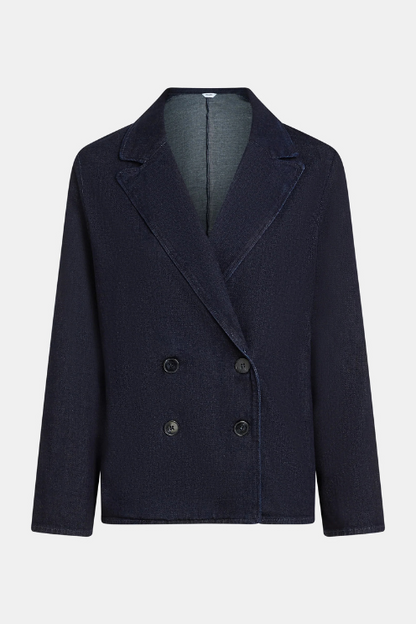 Dark Blue Denim Blazer