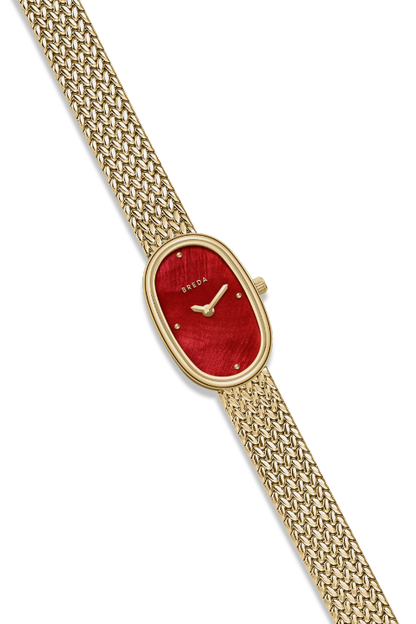 Jane Tethered Watch - Gold/Scarlet