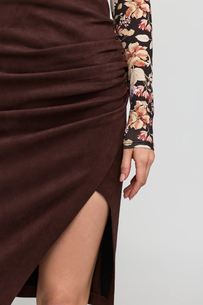 Gina Vegan Suede Skirt