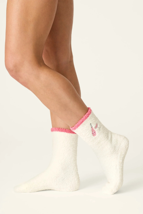 Sip, Sip, Sparkle Embroidered Socks