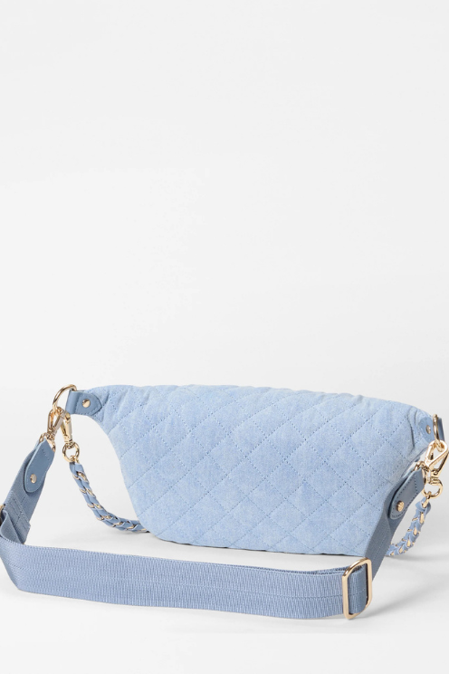 True Light Denim Small Crosby Crossbody Sling