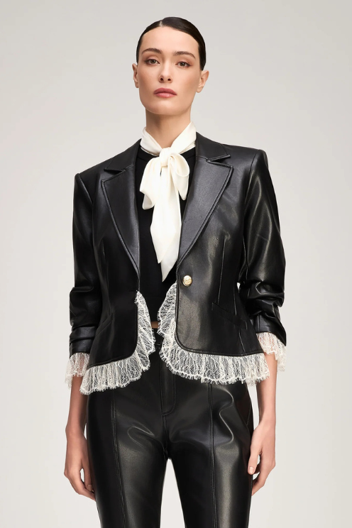 Vegan Leather Le Petit Roxie Blazer