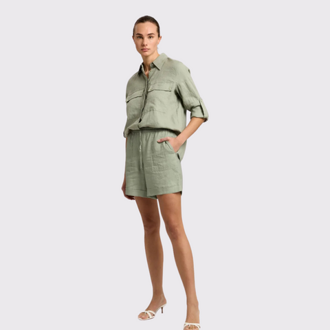 Marc Aurel Linen Shorts