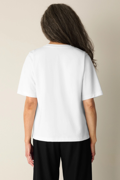 Extra-Fine Ponte Crew Neck Tee