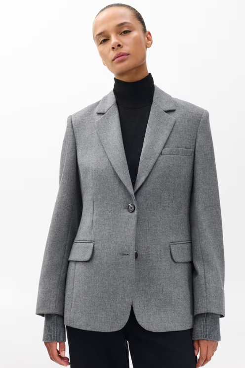 Frank Mixed-Media Blazer
