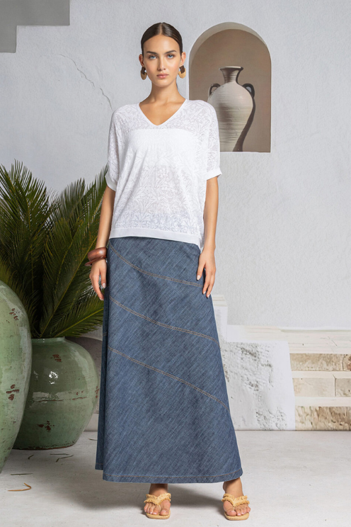 Whisper Lace Cotton Pullover