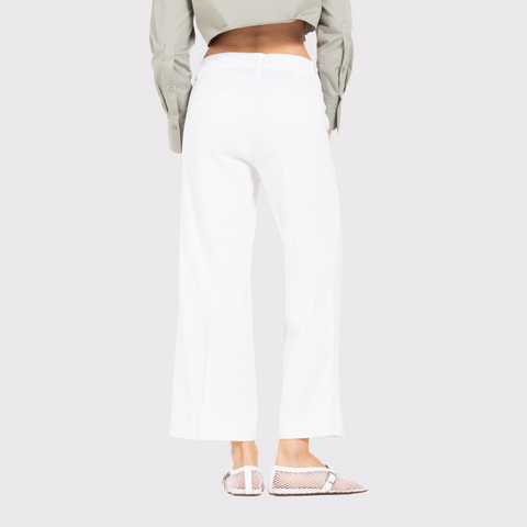 Cambio California Summer Stretch Linen Wider Cropped