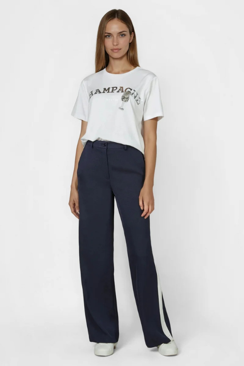 Foil Print Graphic Tee